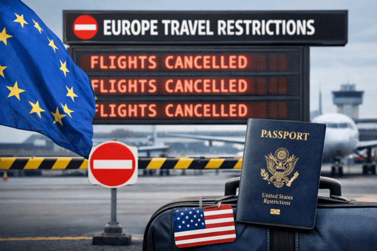 Europe Freezes US Travel